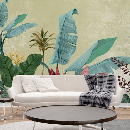 Premium Banana Tree Art Wallpaper Self Adhesive for Living Room