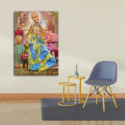 Guru ji Swaroop Photo Frame for Wall Decor | Guru ji Photo With Frame