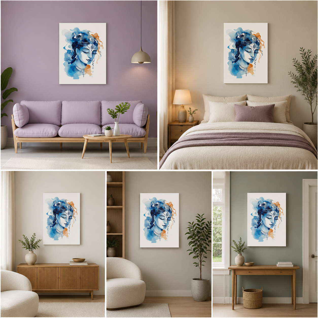 Canvas Painting Frame A Beautiful Women for Wall Decor | Canvas Painting Frame