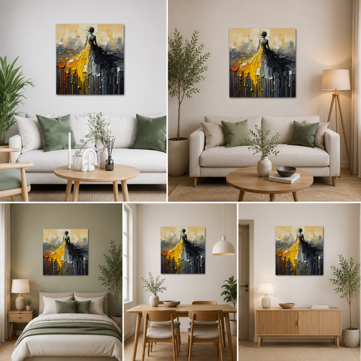 Canvas Painting Frame A Beautiful Women Abstract Modern Wall Art Frame for Wall Decor | Canvas Painting Frame