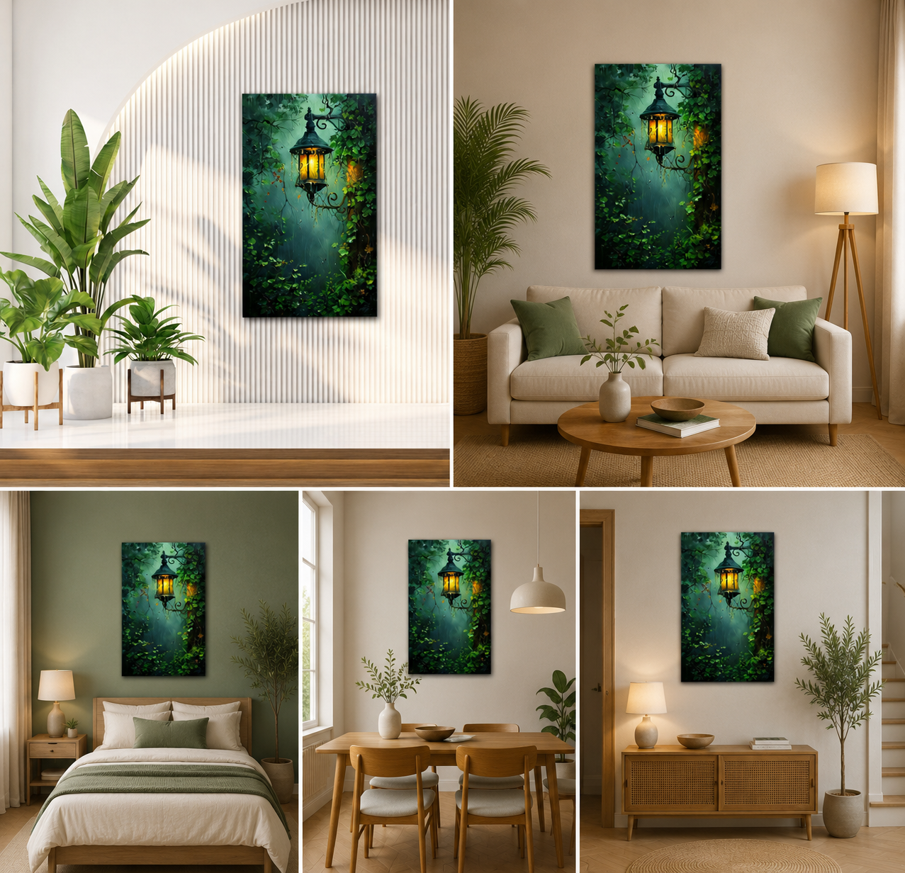 Abstract Canvas Painting A  Lamp in Dark Wall Art Frame for Wall Decor | Abstract Wall Art Canvas Painting Frame