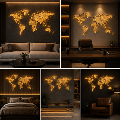 World Map Wallpaper for Classroom Wall Decors | Wallpaper | Map Wallpapers