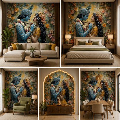 Radha Krishna Wallpaper | Peel & Stick Premium Wallpaper
