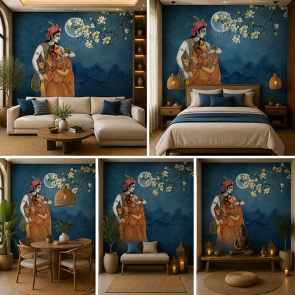 Radha Krishna Wallpaper | Peel & Stick Premium Wallpaper