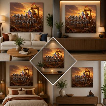 Lord Krishna Painting | Canvas Painting Frame