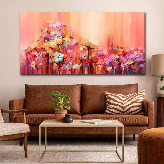 Cherry blossom landscape wall painting romantic nature canvas wall art for home decor
