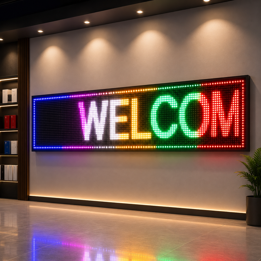 Programmable LED festival display board for Diwali and Dhantaras business promotions
