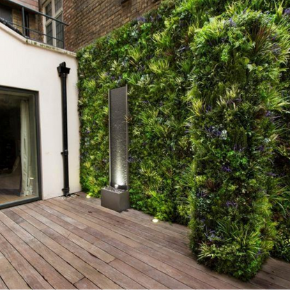 Premium Artificial Vertical Garden Wall Panel 1 x 1 Meter | Realistic Green Wall for Home, Office, Balcony & Commercial Spaces