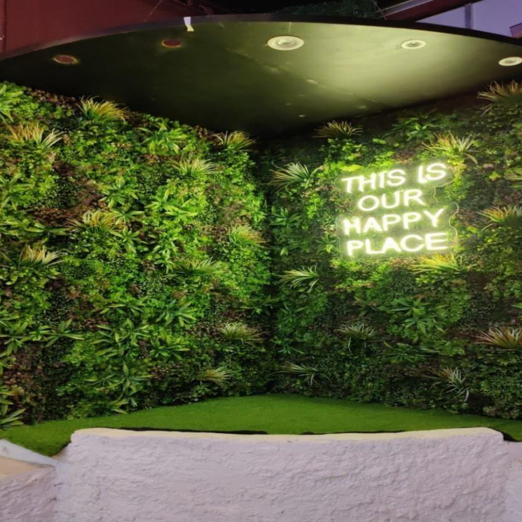 Premium Botanical Artificial Vertical Garden Wall Panel 1 x 1 Meter | Luxury Green Wall for Homes, Offices, Hotels & Commercial Spaces