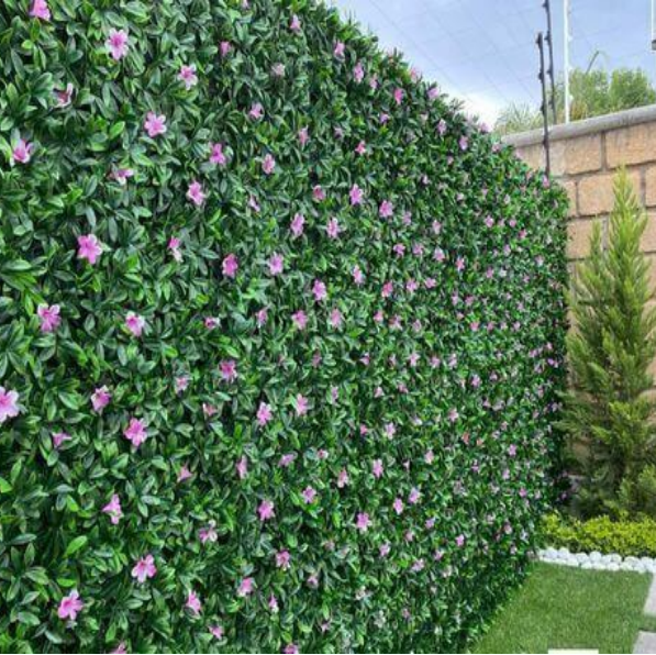Premium Artificial Floral Green Wall Panel 1 x 1 Meter | Decorative Flower Wall for Homes, Salons, Cafés, Events & Commercial Spaces