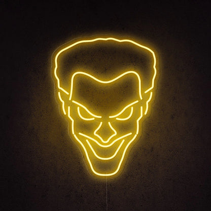 Jokar Face Neon Light Sign Party Decor LED Light | Custom Neon Sign (24 by 15 inches)