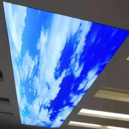 Large LED Backlit Panel False Ceiling | Modern Diffused Light Ceiling Panels for Commercial & Luxury Interiors