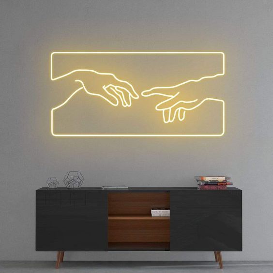 Nokia Finger Touch Neon art sign LED strip Custom Neon Sign Customized Neon Light Wall Decor Gifting Neon Sign Ideas Led Neon Light Sign For Wall Decors Customized Neon Light Sign Neon Decorative Idea New Creative Neon Floro neon light custom neon sign light LED Light