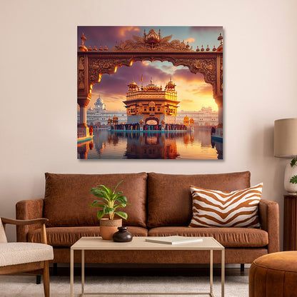 Golden Temple Darbar Sahib Harmandir Sahib spiritual canvas wall painting