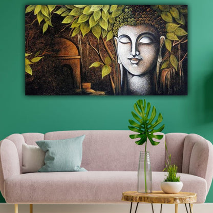Lord Buddha Painting for Living Room Wall Decor
