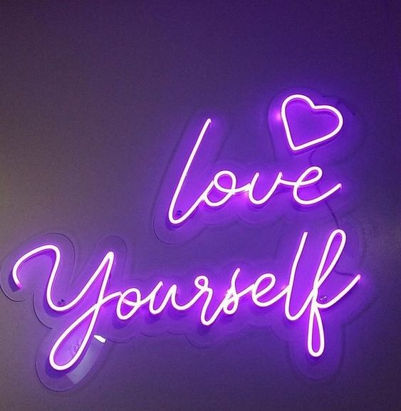 Heart Love Your Self Neon art sign LED strip Custom Neon Sign Customized Neon Light Wall Decor Gifting Neon Sign Ideas Led Neon Light Sign For Wall Decors Customized Neon Light Sign Neon Decorative Idea New Creative Neon Floro neon light custom neon sign light LED Light