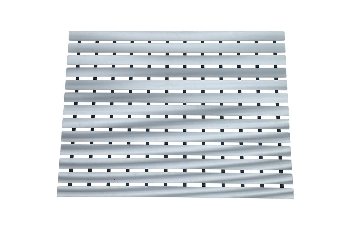 PVC Shower Bath Mat with Non Suction Anti Slip (Grey)