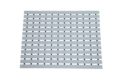 PVC Shower Bath Mat with Non Suction Anti Slip (Grey)