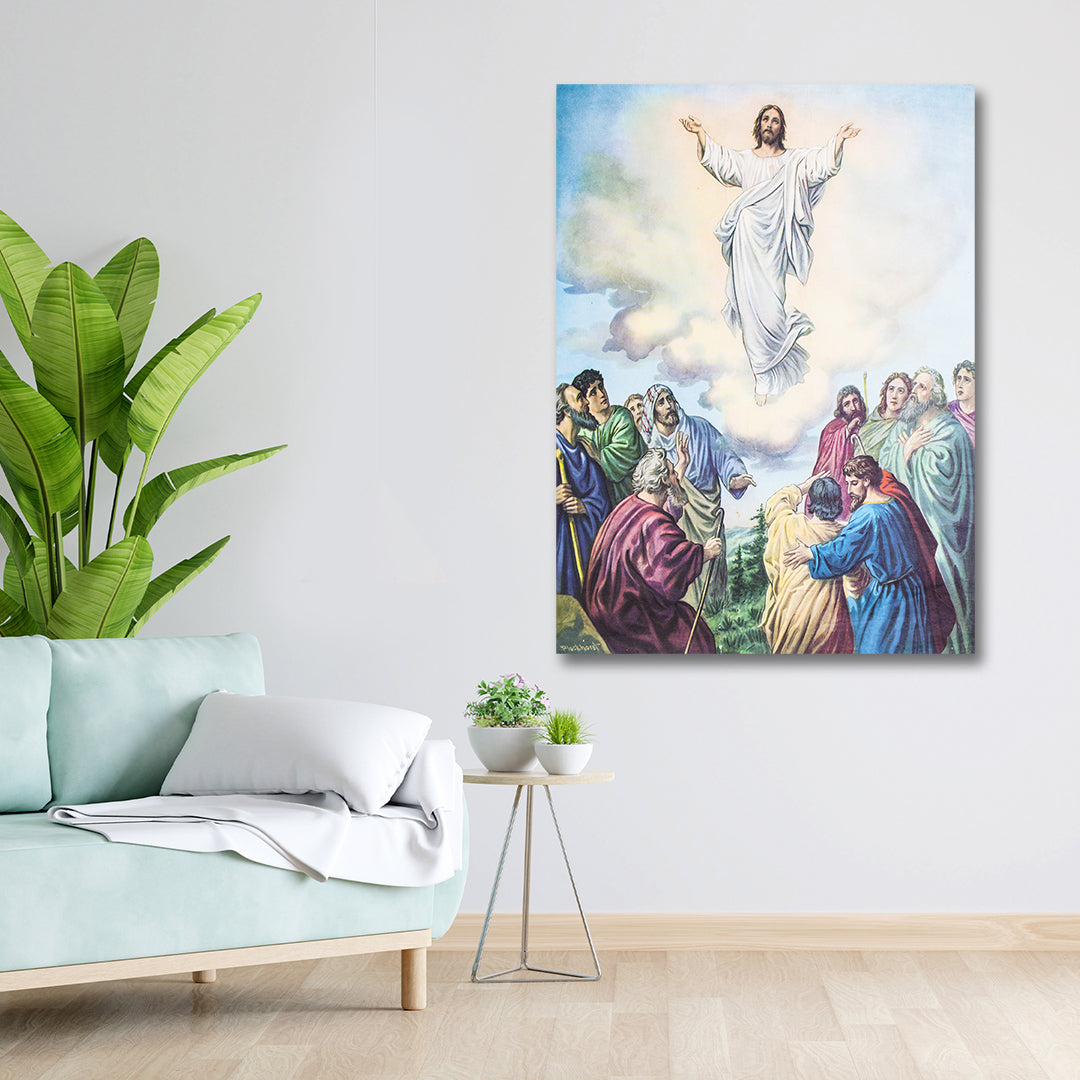Ascension of Jesus Christ Canvas Wall Art for Spiritual Home Décor