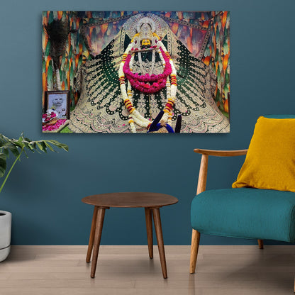 Beautiful Khatu Shyam ji Painting Canvas Wall Frame for Wall Decoration