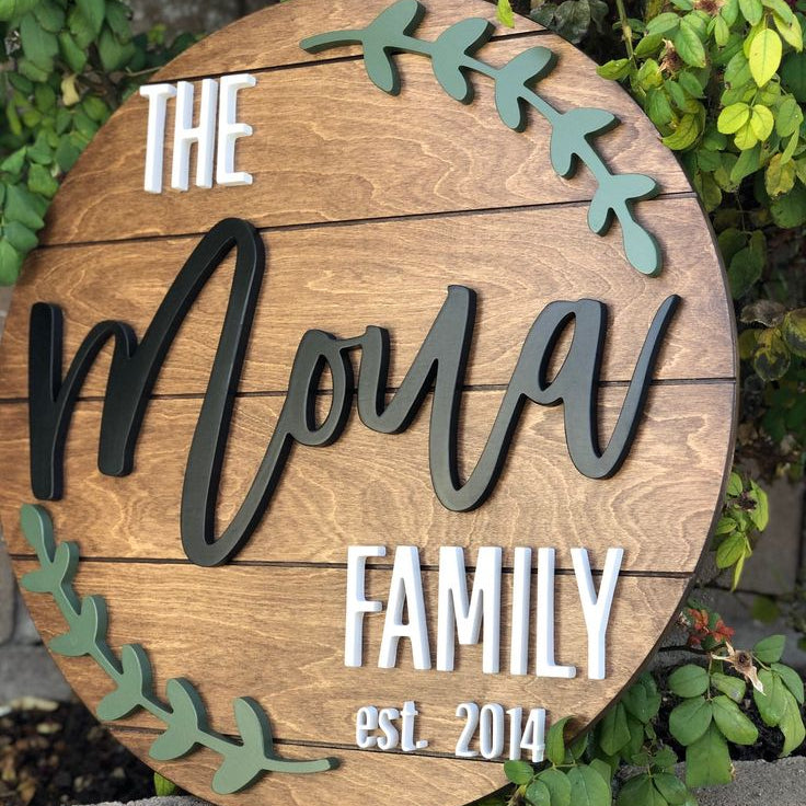 Acrylic Logo Sign Board | Custom 3D Printed Round Salon Sign for Beauty Studio & Outdoor Branding