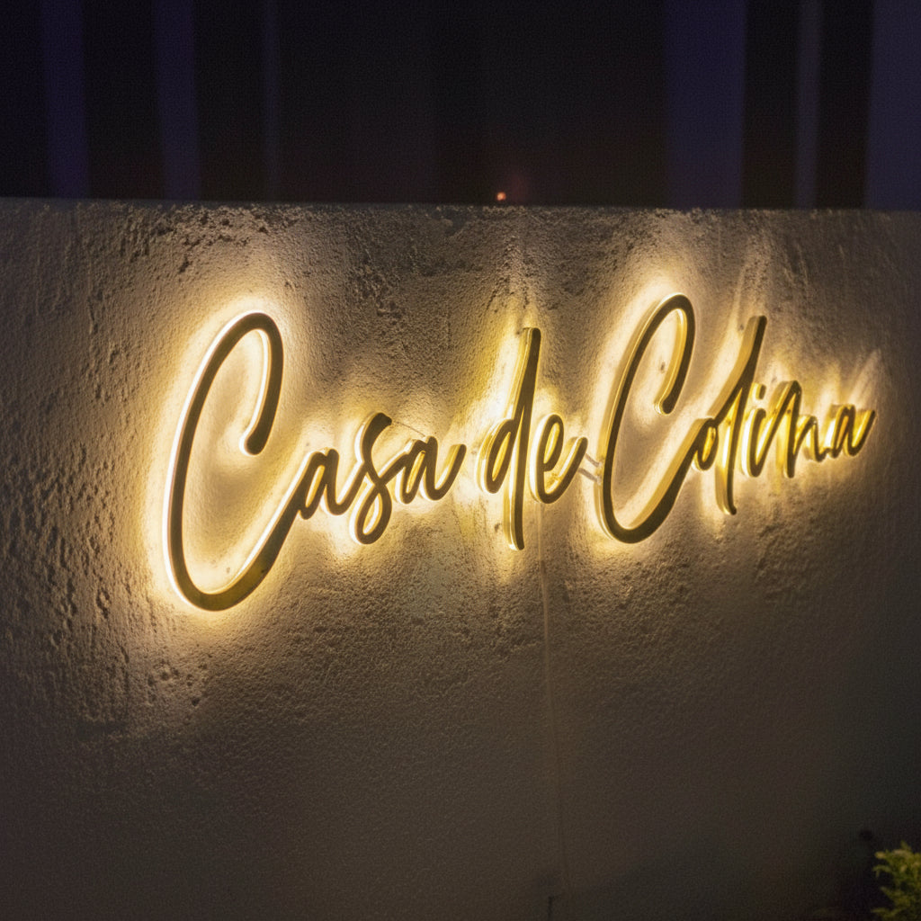 LED Neon Script Sign | Warm White Cursive Neon Light for Home, Cafe & Aesthetic Wall Decor