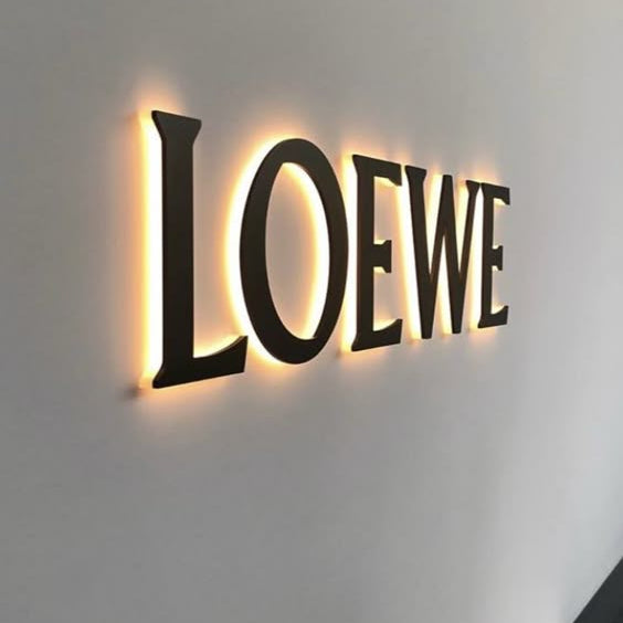 Luxury Backlit LED Letter Sign | Premium Halo Lit Wall Logo Signage for Office, Retail & Showroom Branding