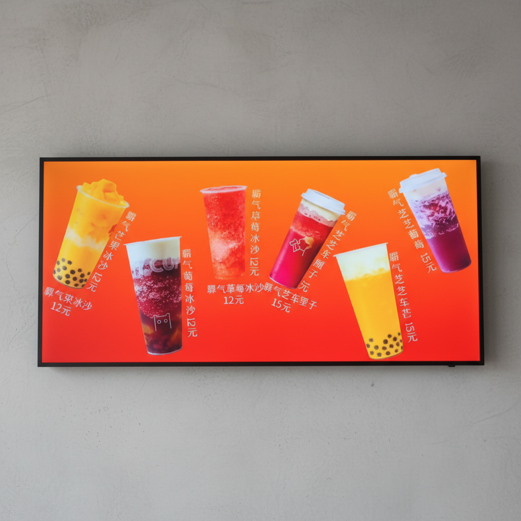 LED Menu Board Adjustable Paper | Changeable Illuminated Display for Retail & Promotions