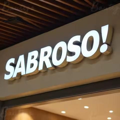 Premium Backlit 3D Acrylic LED Sign Board for Outdoor Branding & Commercial Spaces