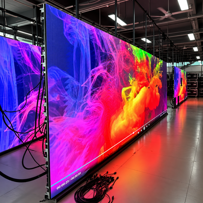 High-resolution modular LED video wall screen for large-format advertising and visual displays