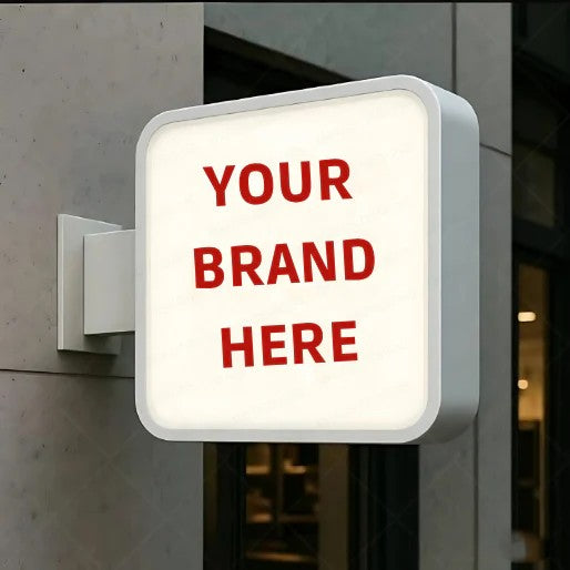 Accepted Here LED Sign Board Round Light Box for Shop, Retail Store & Business Payment Display