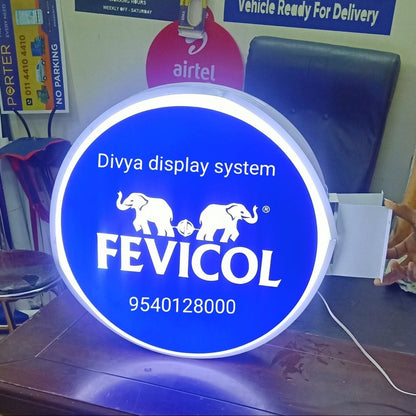 Square LED Light Box Sign Board Double Side for Shop Branding, Retail Display & Outdoor Wall Mounted Signage