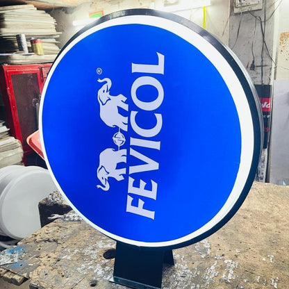 LED Glow Sign Board Double Side Light Box for Shop Branding, Showroom & Retail Display Signage