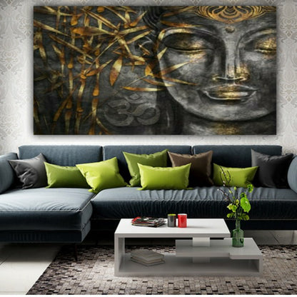 Lord Buddha Painting Canvas wall Frame for Living Room Wall Decoration
