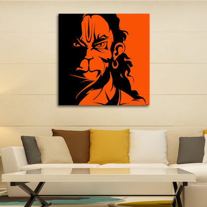 Lord Hanuman Canvas Painting Wall Frame for Wall Decoration
