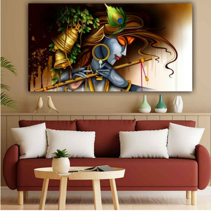 The Seven Colours Lord Krishna Wall Painting Frame For Living Room Wall Decor