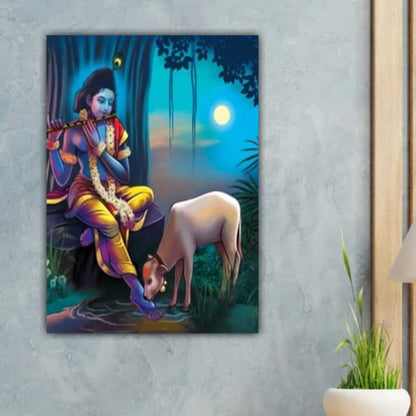 Lord Krishna Painting Frame for Wall Decor