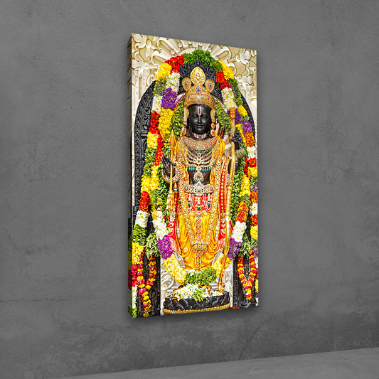 Lord Ram Lalla Canvas Painting Frame For Wall Decor