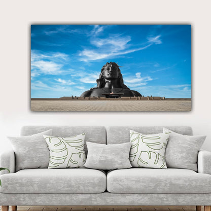 Lord Shiva Adiyogi Painting Frame for Living Room Wall Decor