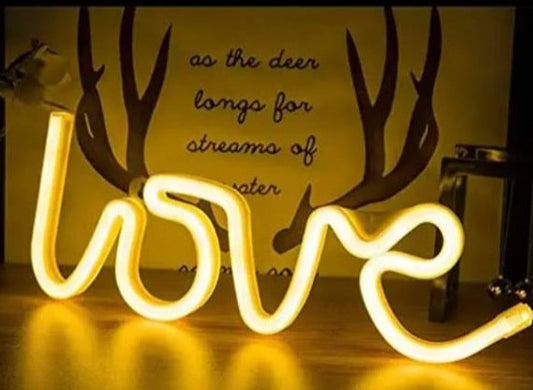 Neon Light Sign Love Word | Custom Neon Sign | LED Neon Lights | Customized LED Neon Lights Name | Neon led Light Word Name