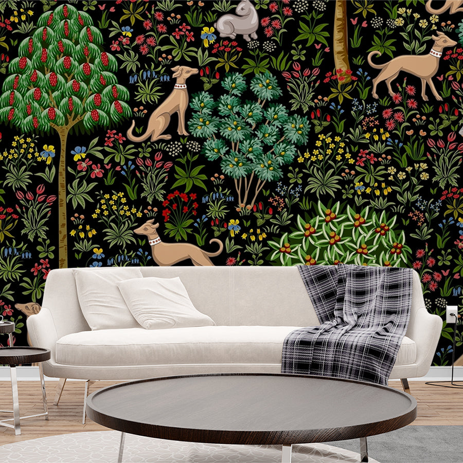 Premium Forest Landscape Wallpaper for Living Room