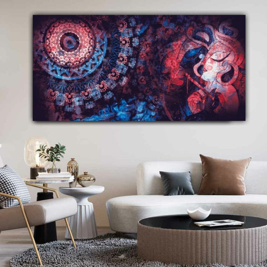 Mandala Colorful Dark Eyes Painting for Living Room Decor