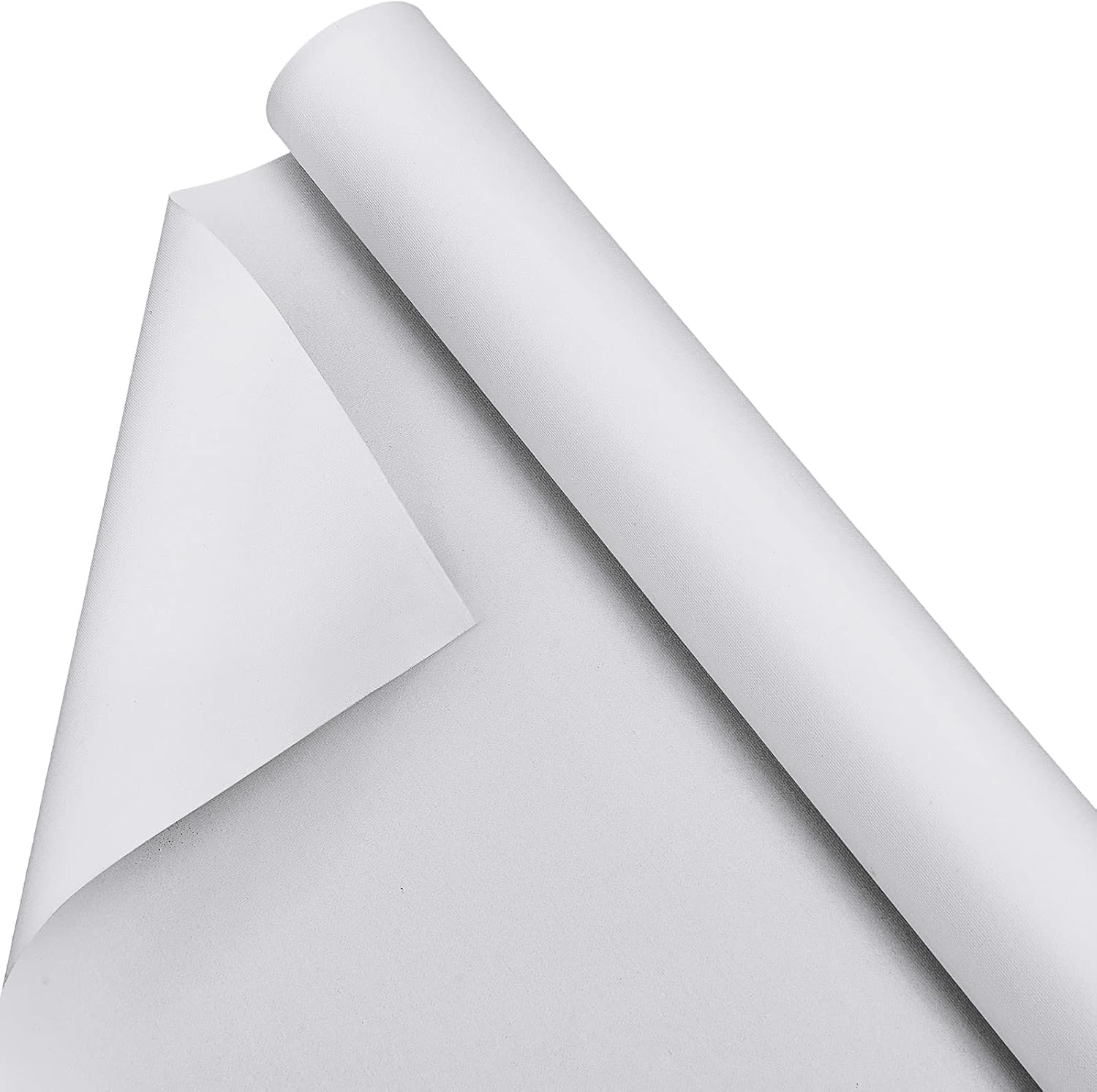 Medium grain primed cotton canvas roll, perfect for oil and acrylic painting. High-quality material provides excellent texture and durability for artists seeking reliable surfaces for their artwork.