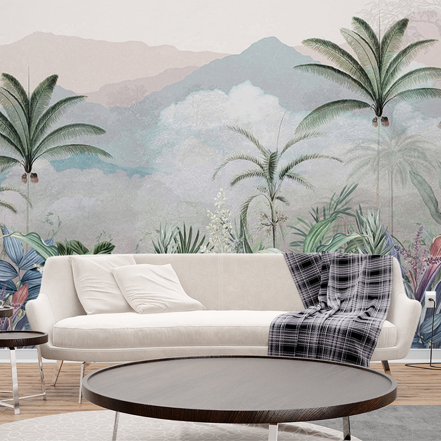 Premium Mountain Range Wallpaper for Living Room, Bedroom