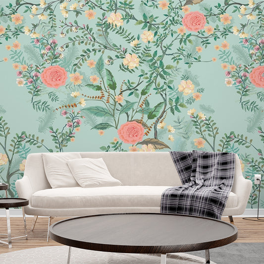 Premium Floral Artful Wallpaper for Living Room