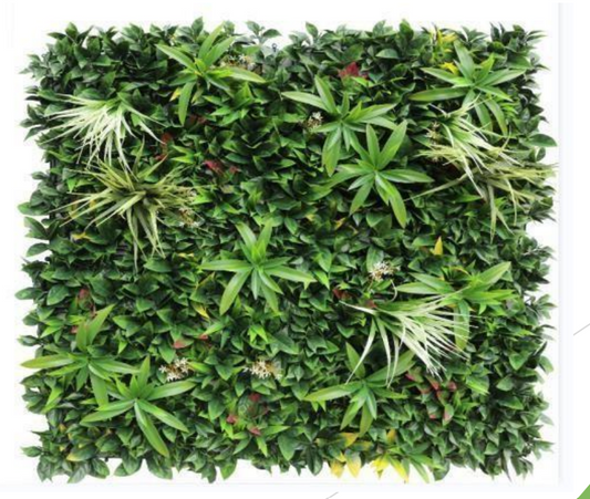 Decorative tropical vertical garden wall panel with realistic artificial greenery for hotels and commercial spaces