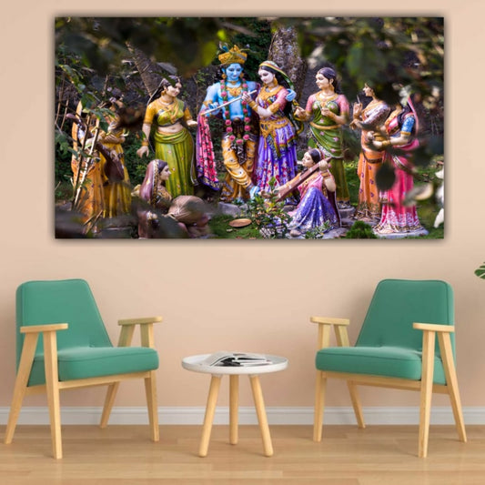 Beautiful Radha Krishna Wall Painting Frame | Canvas Painting Frame