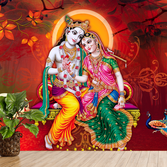 Beautiful Radha Krishna Wallpaper HD Self Adhesive Wallpapers Just Peel and Stick Wallpaper