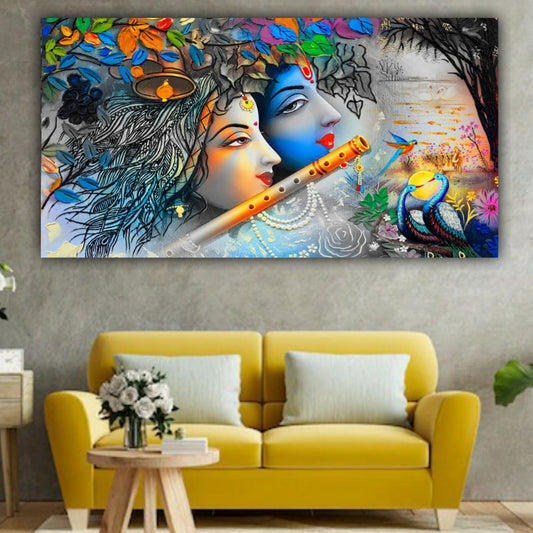 Radha Krishna Painting frame for Home Decor