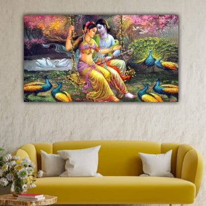 Radha Krishna Painting Wall Frame for Decoration